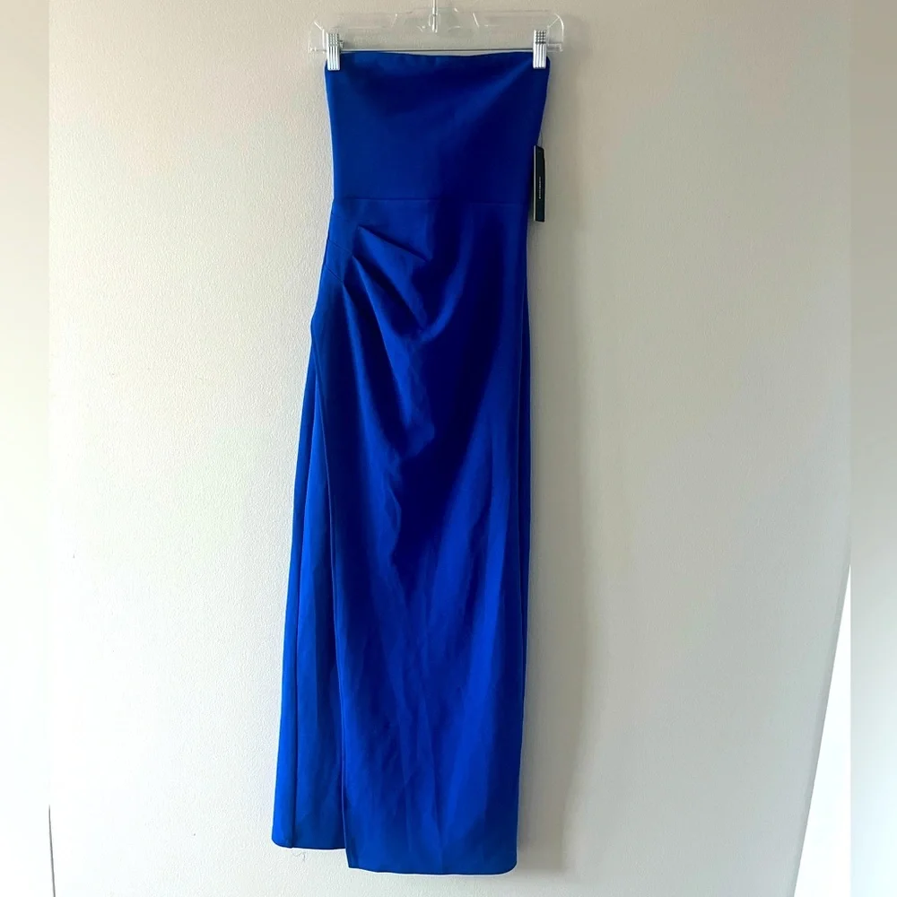 Lulus Blue Strapless Dress - Picture 4 of 6
